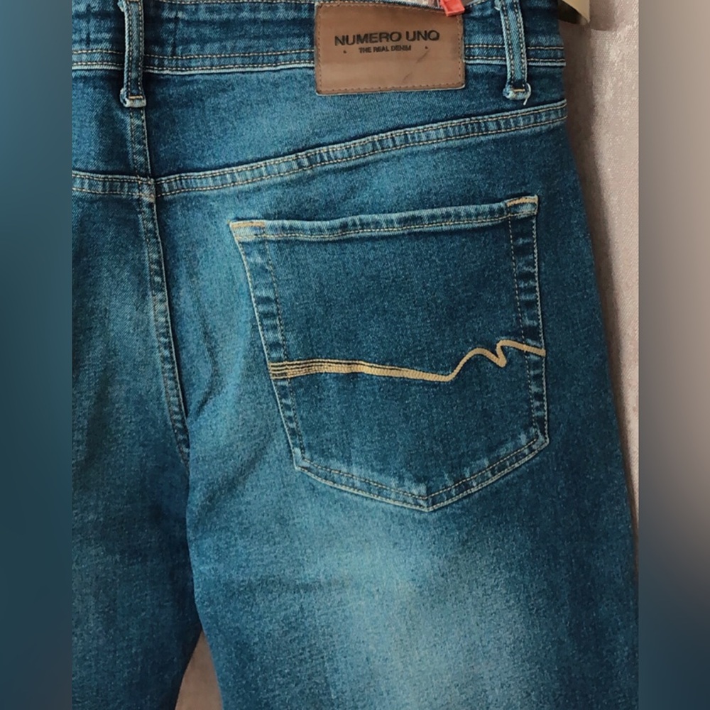 Dark Blue colored, Men’s Jeans, From the Brand “Numero Uno”. Absolutely New! - Picture 5 of 8